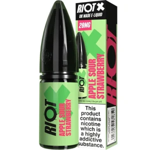 Apple sour strawberry Riot X e-liquid 10ml