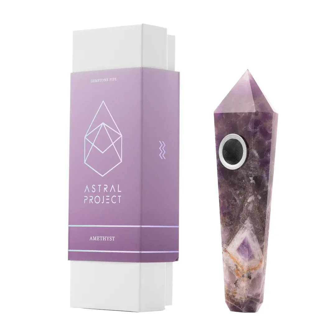 ASTRAL PROJECT GEMSTONE HAND PIPES
