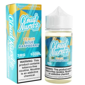 Blue Raspberry Peach Iced Cloud Nurdz 100ml