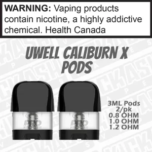 CALIBURN X PODS 0.8 OHM AND 1.2 OHM