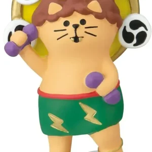 Decole Thunder God Cat Figurine Gold Sunlight Decor 46x30x73mm