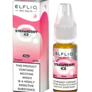 ELFLIQ ELF BAR Strawberry Ice 10ml Nic Salts E-liquids -£15.89