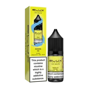 Elux Legend Nic Salt E-Liquid 10mg 20mg Banana Ice- Pack Of 10x 10ml