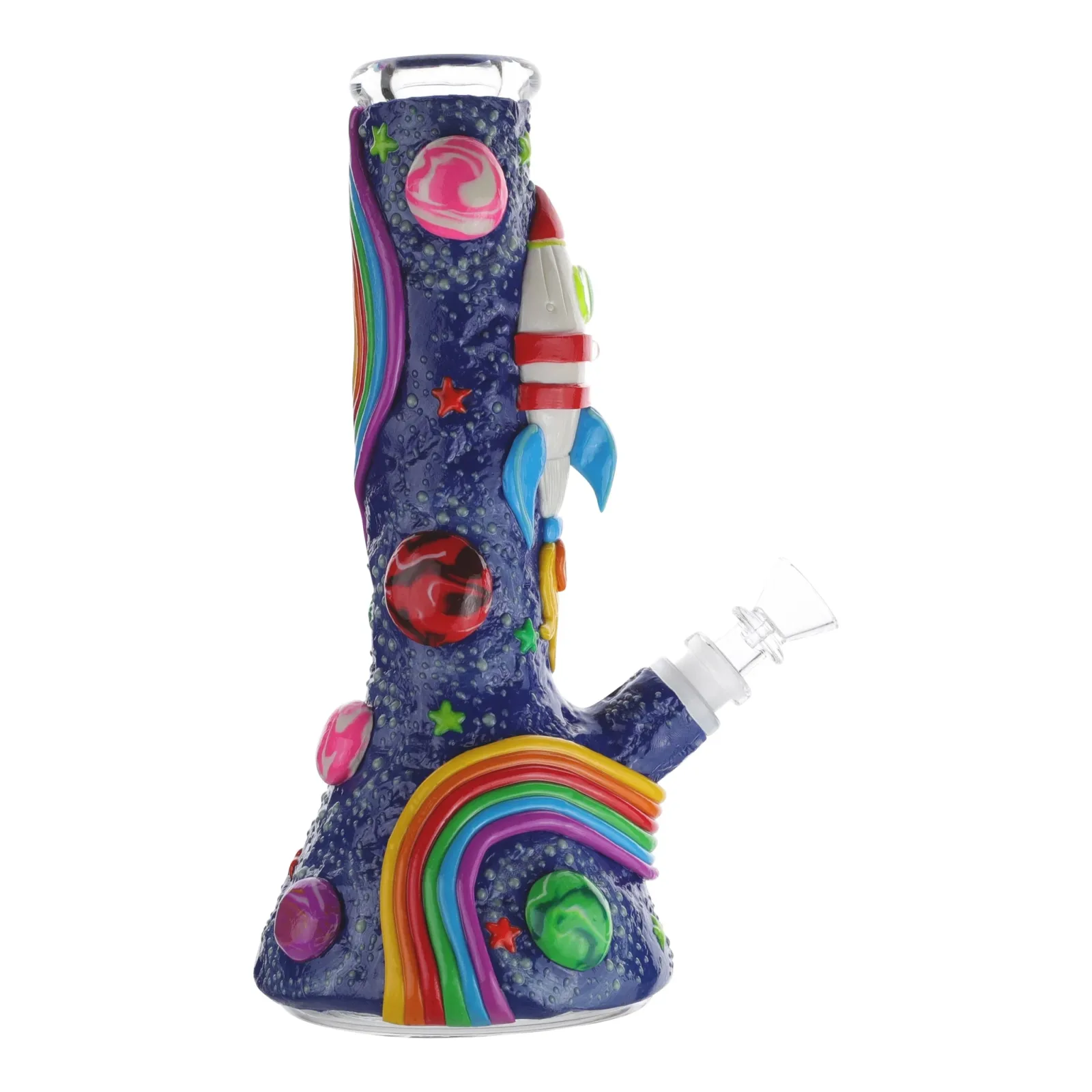GITD Ground Control Beaker Bong - 10in - Image 2