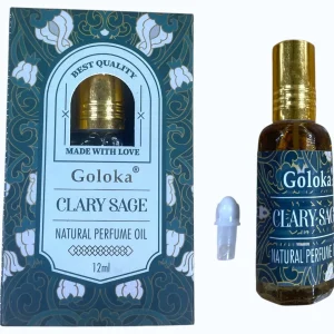 Goloka - Clary Sage Natural Perfume Oil (Attar) 12 ml