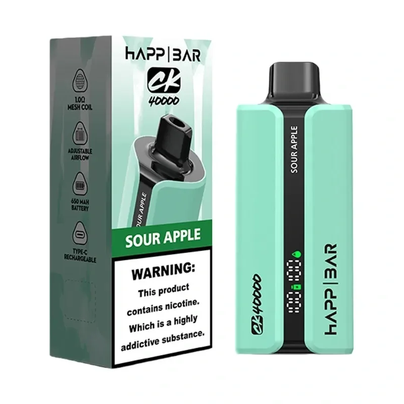 HAPP BAR CK40000 40k Rechargeable Disposable | 40000 Puffs 2% 5% Nicotine Type-C - Image 2