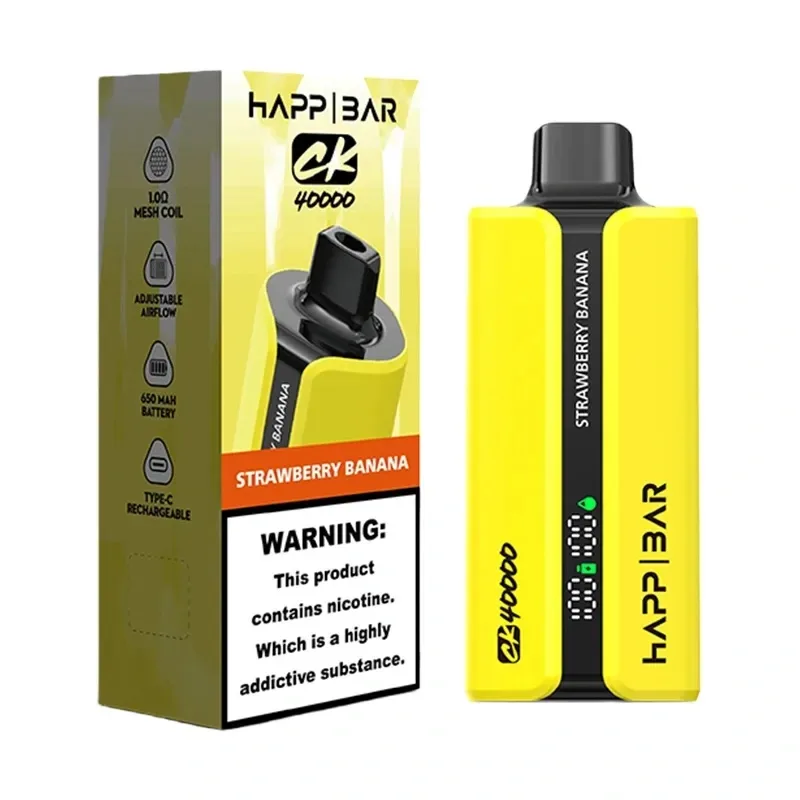 HAPP BAR CK40000 40k Rechargeable Disposable | 40000 Puffs 2% 5% Nicotine Type-C