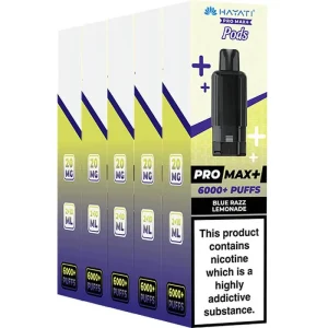 Hayati Pro Max Plus 6000 pod & refill 5 pack