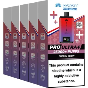 Hayati Pro Ultra Plus 25000 pod vape kit 5 pack