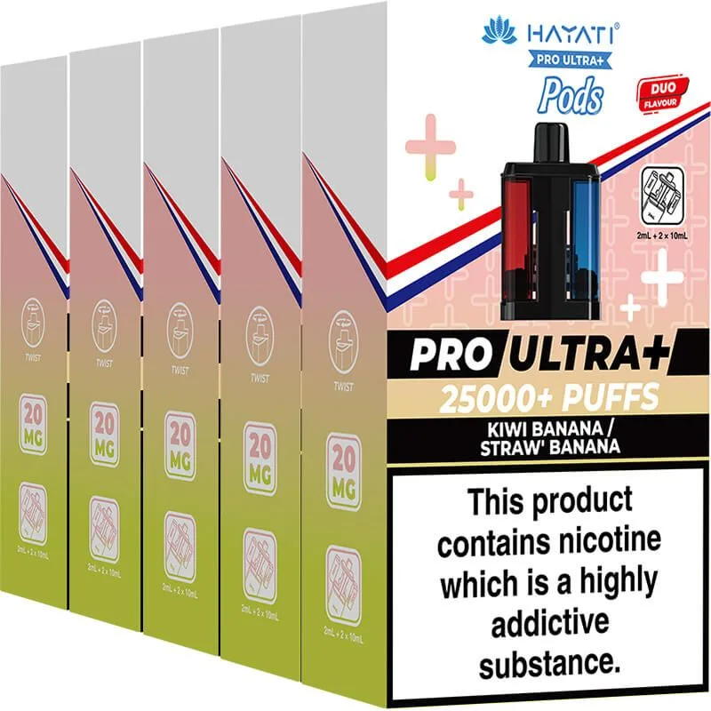 Hayati Pro Ultra Plus 25000 pods pack of 5