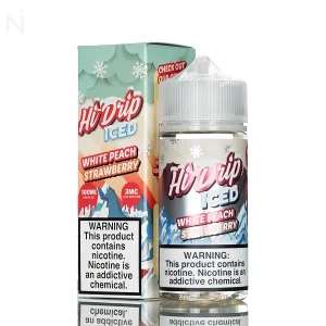 Hi Drip E-liquid Iced – White Peach Strawberry – 100ml