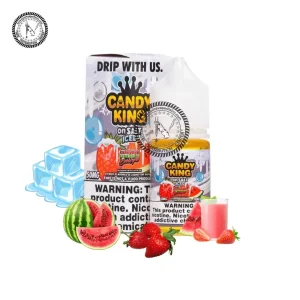 Iced Strawberry Watermelon BubbleGum Salt by Candy King on Salt 30ML