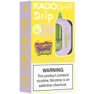 Kado Bar Drip 50K: Sour Raz Cherry Orange