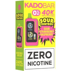 Kado Bar NI40K ZERO: Sour Strawberry Raspberry 0%
