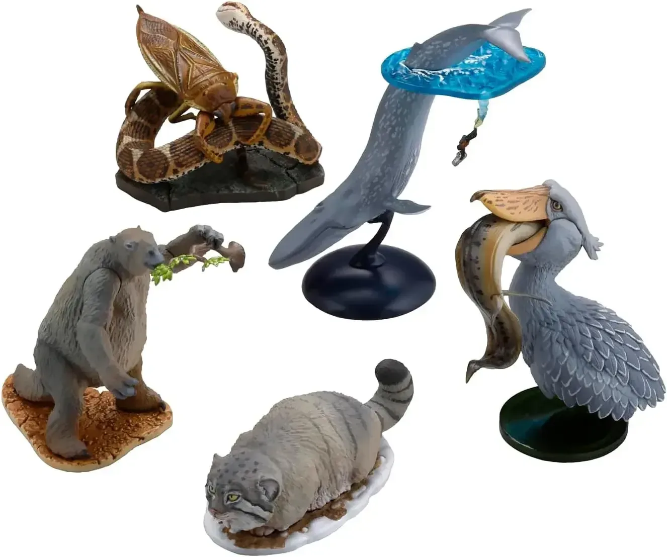Kaiyodo Kochi Darwin Creatures Miniature Figure Set, 10 Pieces