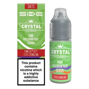 Kiwi Passion Fruit Guava Nic Salt E-Liquid by SKE Crystal
