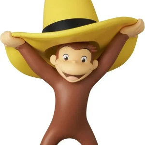 Medicom Curious George Collectible Figure with Hat 3.9-Inch Tall