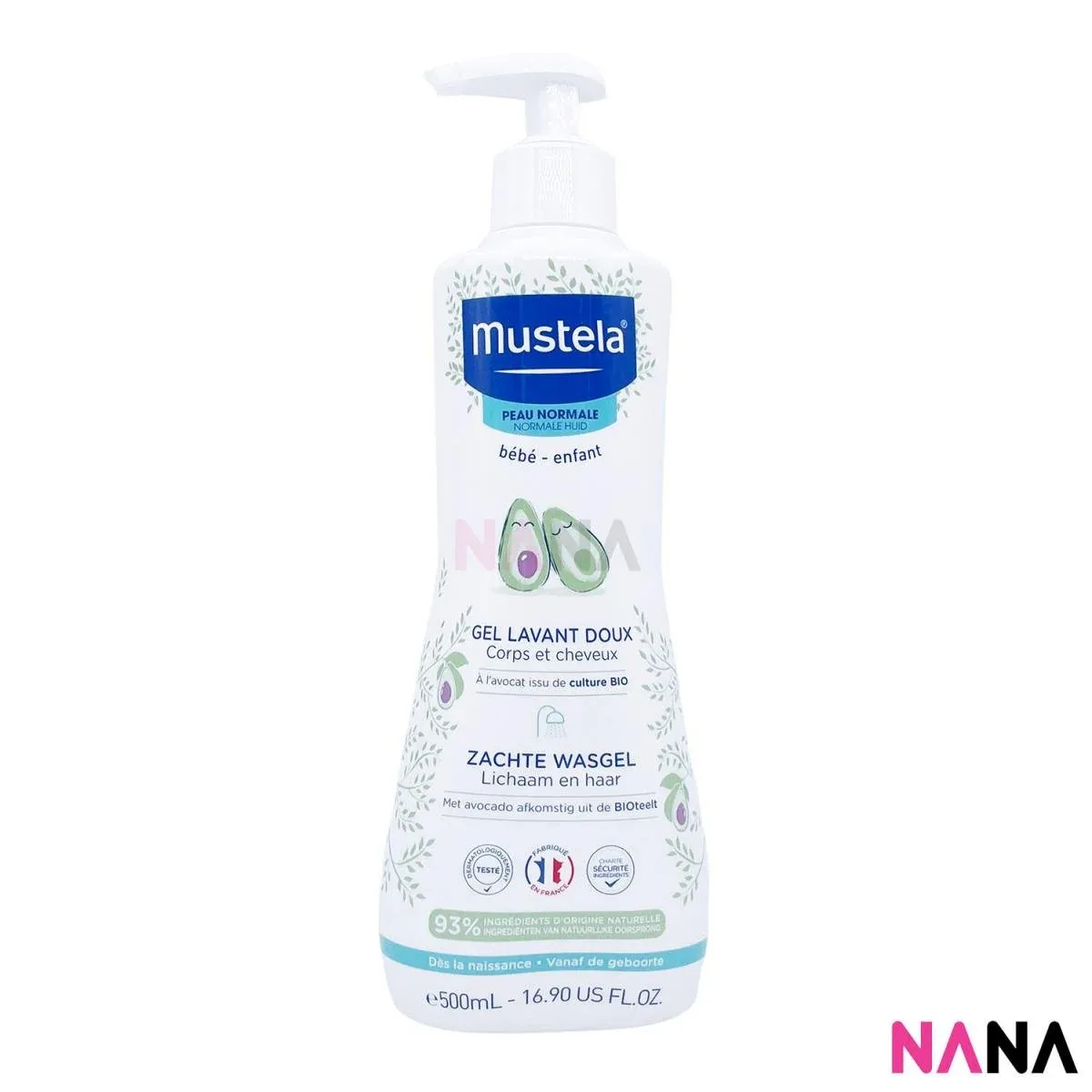 Mustela Gentle Cleansing Gel (Hair and Body Wash) 500ml x 3pcs - Image 2
