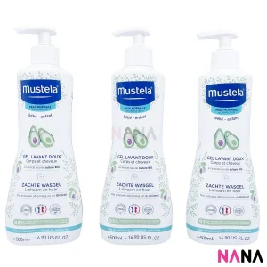 Mustela Gentle Cleansing Gel (Hair and Body Wash) 500ml x 3pcs