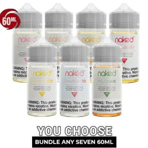 NAKED 100 VAPE JUICE PICK 7 BUNDLE (420ML)