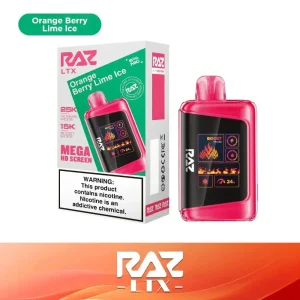Orange Berry Lime Ice - RAZ LTX DC25000 Disposable Vape