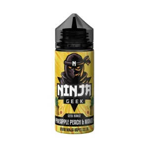 Pineapple Peach and Mango Geek Range E-liquid 100 ML Shortfill By Ninja Geek