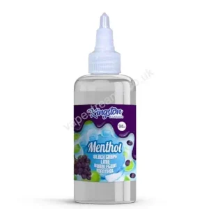 Black Grape Lime & Bubblegum Menthol 500ml E-Liquid Shortfill by Kingston