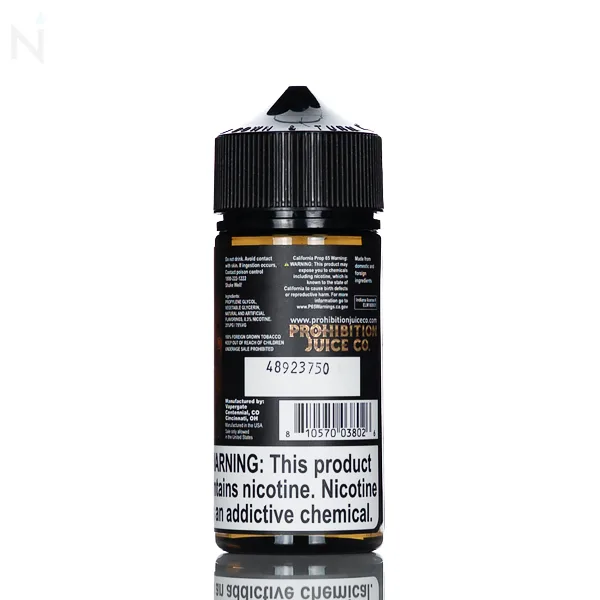 Prohibition E Liquid- Riding Shotgun – 100mL - Image 2