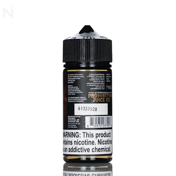 Prohibition E Liquid – Sin Tax – 100mL - Image 2