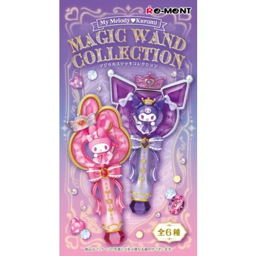 Re-Ment My Melody Kuromi Magic Wand Figure Collection 6-Pc Set - Image 2
