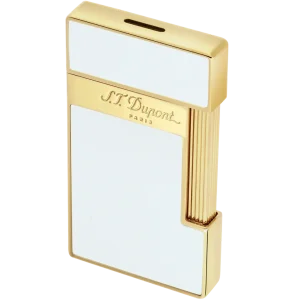 S.T. Dupont Slimmy Lighter – White & Gold