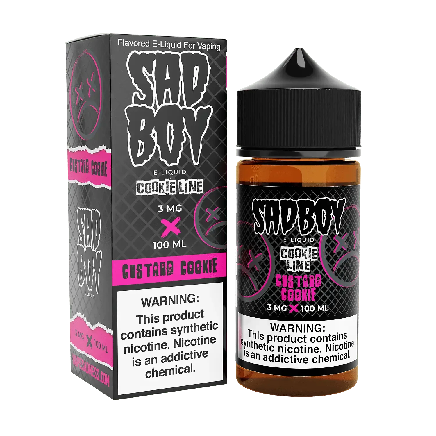 SADBOY E-Liquid – Custard Cookie 100ML – Cookie Line Series