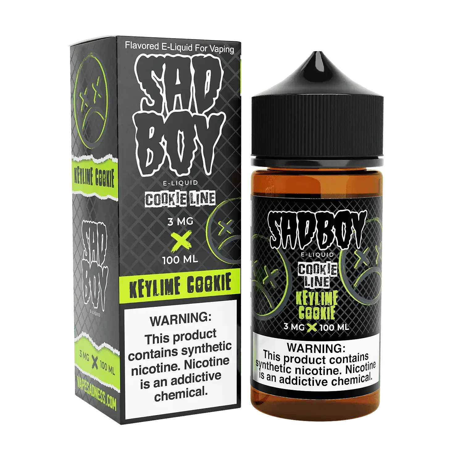 SADBOY E-Liquid – Keylime Cookie 100ML – Cookie Line Series