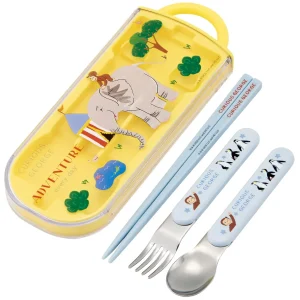 Skater Children's Lunch Box Trio Set with Kids Cutlery and Antibacterial Treatment
