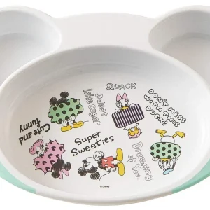Skater Disney's Mickey Sketch Children's Easy to Scoop Lunch Plate Baby Tableware