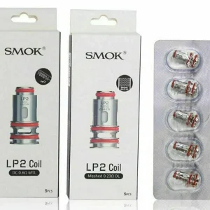 Smok LP2 Coil | DC 0.6Ohms MTL | Meshed 0.23Ohm DL | Pack of 5x Replacement Coil