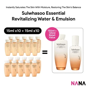 Sulwhasoo Essential Revitalizing Water & Emulsion Sample Pack (15ml + 15ml) x (10/5)