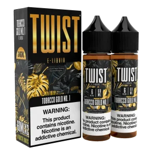 TWIST E-Liquid – Tobacco Gold No.1 – 120ML E-Liquid (Twin 60ML Pack)