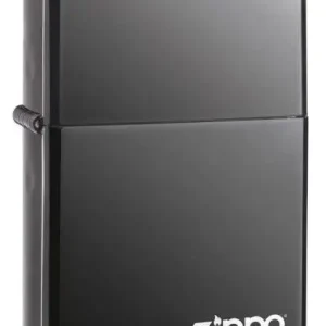 Zippo Lighter - Black Ice Zippo Logo