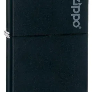 Zippo Lighter - Black Matte Zippo Logo
