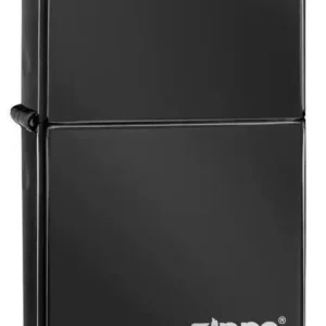 Zippo Lighter - Ebony w/Zippo Logo