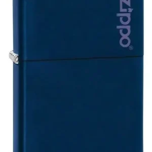 Zippo Lighter - Navy Matte with Zippo Logo