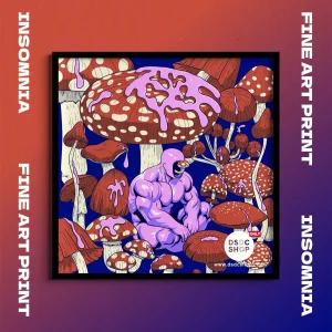 【Merchandise Pre-sale ONLY】 INSOMNIA - KINKY GALLERY Fantasy Series - Fine Art Print - Studio BS-DSDC SHOP