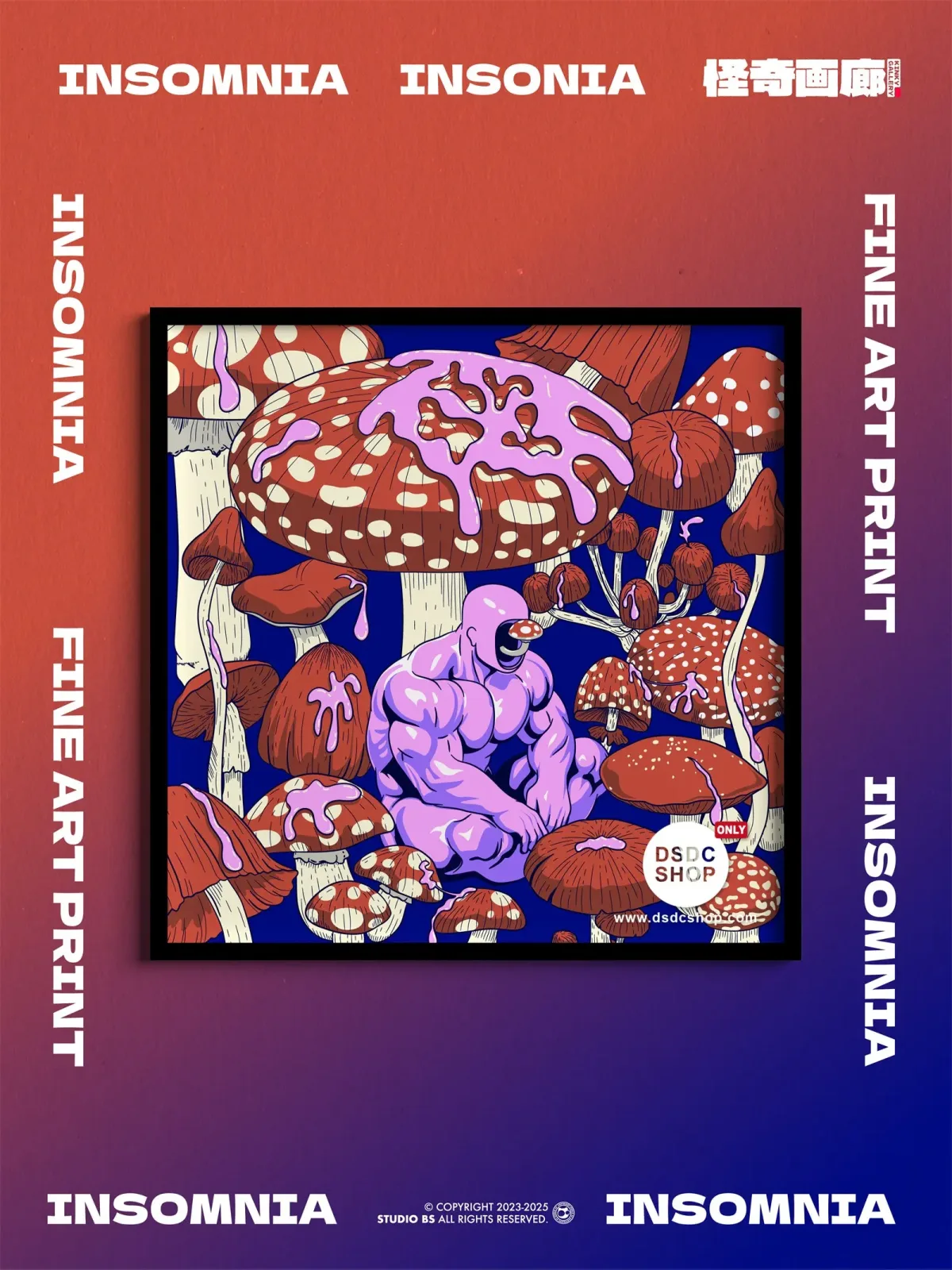 【Merchandise Pre-sale ONLY】 INSOMNIA - KINKY GALLERY Fantasy Series - Fine Art Print - Studio BS-DSDC SHOP